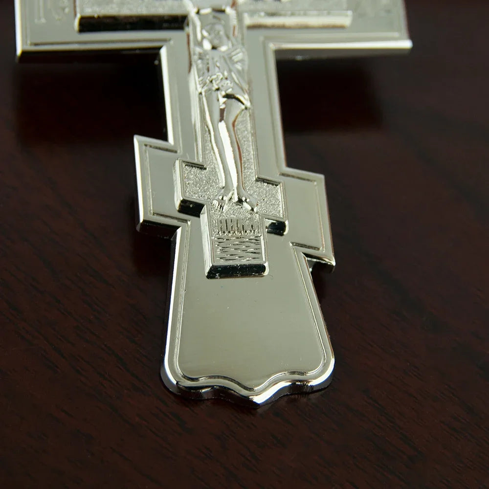 Stunning Religious Ritual Supplies: Orthodox Jesus Cross Pendant Necklace for Church Pastors