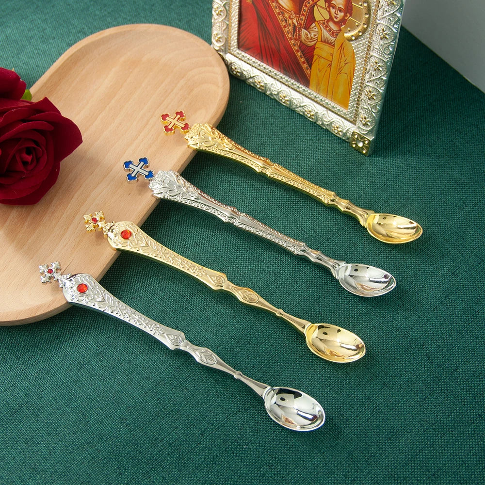 HT Orthodox Church Product Supplier Hoy Water Spoon Religious Ritual Accessories Sacrament Chalice Лжица "Причастие"